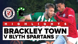 HIGHLIGHTS Brackley Town 11  Blyth Spartans  Saturday 11th November [upl. by Yruam]