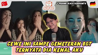 DIA GEMETERAN GA NYANGKA BISA KETEMU AKU  PRANK KACA BERHANTU OMETV INTERNASIONAL [upl. by Ellersick780]