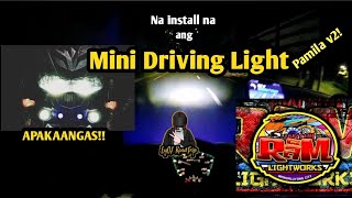 MINI DRIVING LIGHT for MIO SOUL I 125s  Motovlog Pamila v2 [upl. by Argyle93]