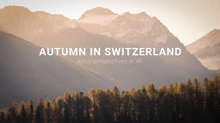 Autumn in Switzerland Aerial perspectives in 4K [upl. by Metcalf156]