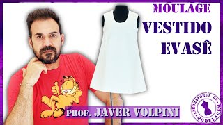 Vestido evasê – moulage [upl. by Shiri712]