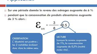 Microéconomie  élasticité 1 [upl. by Atteugram]