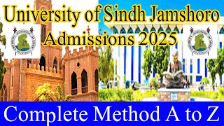 University of Sindh Jamshoro Admissions 2025 Sindh University Jamshoro  Admissions 2025 [upl. by Nohsed570]