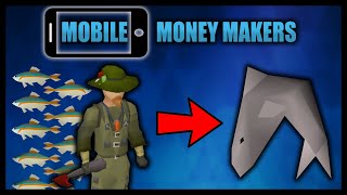 10 hours of minnow fishing  Mobile money makers OSRS 2021 [upl. by Aisor]