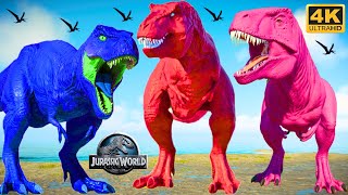 all Velocicoaster Brawlasaurs amp Rex KONG Fallen CameramanSaurus Jurassic world dominion dinosaur [upl. by Ynner]