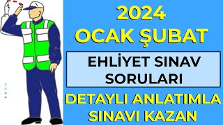 YENİ AYIN GÜNCEL SORULARI  2024 OCAK ŞUBAT Ehliyet Sınavı Soruları  Ehliyet Sınav Soruları 2024 [upl. by Nodnarb]