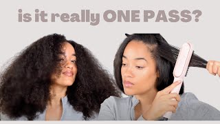 Testing out the TYMO Hair Straightening Comb  Honest Review [upl. by Rhiamon]