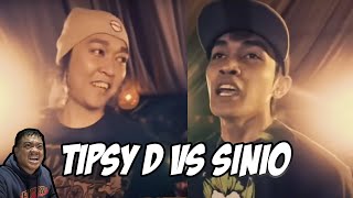 Tipsy D vs Sinio  Reaction Video  Tito Shernan GRABE TO [upl. by Saiasi]