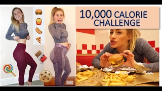 10000 Calorie Challenge  Girl VS Food  EPIC cheat day [upl. by Kramlich]