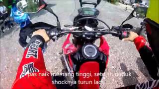 First Ride Honda CRF250 Rally 2017 Indonesia [upl. by Wittenburg24]