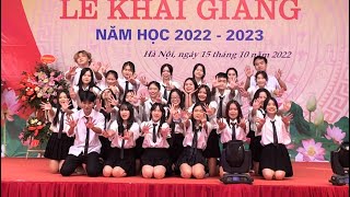 LỄ KHAI GIẢNG NĂM HỌC 20222023 Flashmob THANH XUÂN CỦA CHÚNG TA  Đội Văn Nghệ HUP [upl. by Eilujna]