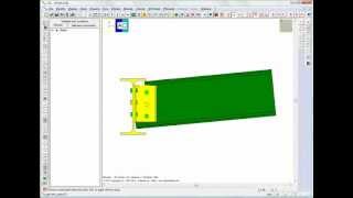 Steel connections software CSE Tour Beambeam joint with angle bracket [upl. by Dael627]