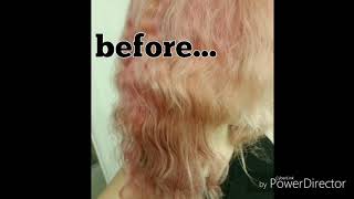 Colour b4 extra strength on semi permanent pink hair [upl. by Pevzner]