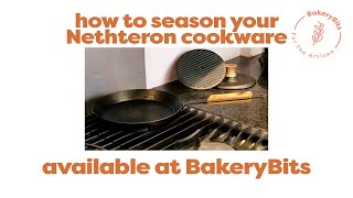 How to season your Netherton Cookware [upl. by Einnij764]