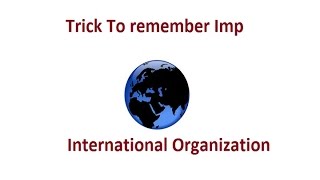 Trick For International Organization Member Countries [upl. by Aryc]