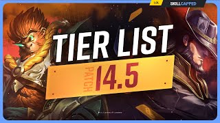 NEW TIER LIST for PATCH 145  League of Legends [upl. by Hubbard]