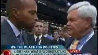 Newt Gingrich Slams Reporter Ron Allen About Sarah Palin [upl. by Rekrap701]