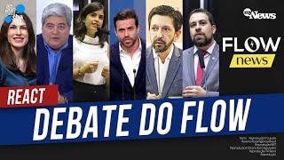 AO VIVO ACOMPANHE O REACT DO DEBATE DO FLOW COM BOULOS NUNES MARÇAL TABATA DATENA E MARINA [upl. by Htebaile]