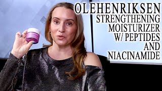 OLE HENRIKSEN Strength Trainer Peptide Moisturizer Strengthening Moisturizer Review Dupes amp How to [upl. by Siderf]