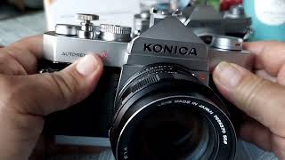 KONICA AUTOREFLEX A Professional SLR film Camera  with HEXANON AR 57MM F14 Lens  Review  🎥 [upl. by Creamer]