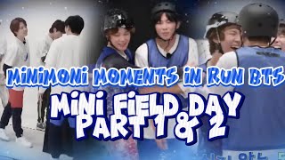 Minimoni Moments in Run BTS  Mini Field Day Part 1amp2 [upl. by Divod]