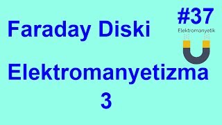 Elektromanyetik Teori Soru Çözümü 37 Elektromanyetizma 3  Faraday Diski [upl. by Jereld939]