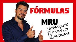 FÓRMULAS Y ECUACIONES MOVIMIENTO RECTILÍNEO UNIFORME✅ Ejemplos y Ejercicios resueltos👉 MRU Oakademia [upl. by Giamo]