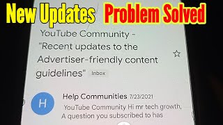 YouTube Community Recent updates to the Advertiserfriendly content guideline  September 2023 [upl. by Omari814]