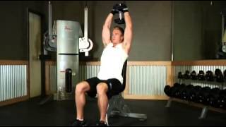 Seated triceps press [upl. by Meda]