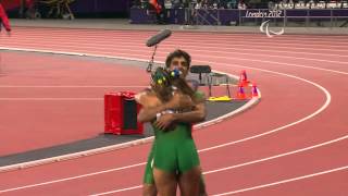 Athletics  Womens 100m  T11 Final  London 2012 Paralympic Games [upl. by Prosperus692]