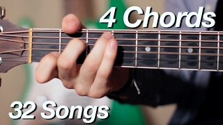 4 Chords 32 Songs on Acoustic Guitar [upl. by Wampler]