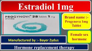 Progynova 1mg Tablet  Bayer Zydus  Female sex hormone [upl. by Story]