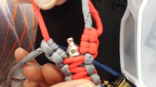 Paracord pipe bracelet quottutorialquot [upl. by Eirojam]