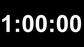 1 Hour  60 Minutes Countdown Timer with Alert  1 Stunde  60 Minuten mit Alarm  1hr 1h 60m [upl. by Statis594]