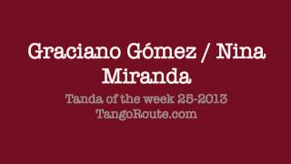 Tanda of the week 252013 Graciano Gómez  Nina Miranda tango [upl. by Fay]