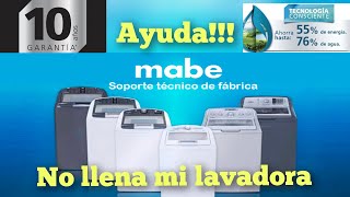 Lavadora mabe No llena 💧 Cuál es la falla mabe [upl. by Ralyat]