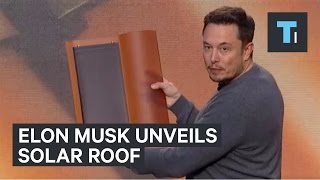 Elon Musk unveils Solar Roof by SolarCity [upl. by Yelekreb113]