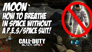 Black ops 3 Moon How to breathe outside in space without a PES Suit on Very Easy to do [upl. by Jocko]