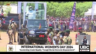 MUSEVENI INSPECTS THE ALLFEMALE SECURITY PARADE IN KATAKWI AT THE INTERNATIONAL WOMENS DAY [upl. by Micco]