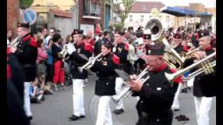 2009 04 13 BELGIUM LEMBEEK ST VEROONPROCESSIE PAASSOLDATEN INTOCHT CONGO PART 3 [upl. by Sucirdor761]