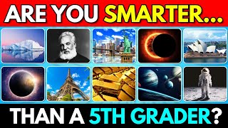 Are You Smarter Than a 5th Grader 🤔  General Knowledge Quiz 📚 2 [upl. by Hach]