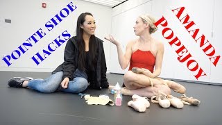 Pointe Shoe Hacks Amanda Popejoy [upl. by Akihsan]