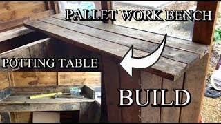 Potting Shed Build  Pallet Projects Step by Step  Shed Interior Build [upl. by Colan]