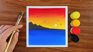 Easy Watercolour drawing  Poster colour painting  Drawing  Painting [upl. by Anahc]