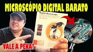 💰 MICROSCÓPIO DIGITAL BARATO  UNBOXING [upl. by Antonia416]