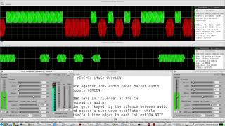 rEvErSe iMaGe CW mode FiGHTS BACK against packet loss during an OPUS CW AUDIO over iP Morse Code QSO [upl. by Roberto]