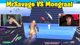 MrSavage VS Mongraal 1v1 INTENSE Buildfights [upl. by Corri]