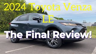 2024 Toyota Venza LE The Final Review [upl. by Gemmell250]