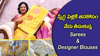 Snigdhas Sarees amp Designer Blouses for her marriage II Manalifestyle II [upl. by Elberta604]