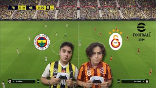 ABİMLE PES 2024 KAPIŞMASI  DERBİ [upl. by Thirzia]